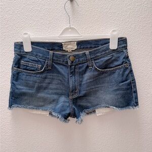 Current/Elliott Dark Blue Jean The Boyfriend Shorts size 28